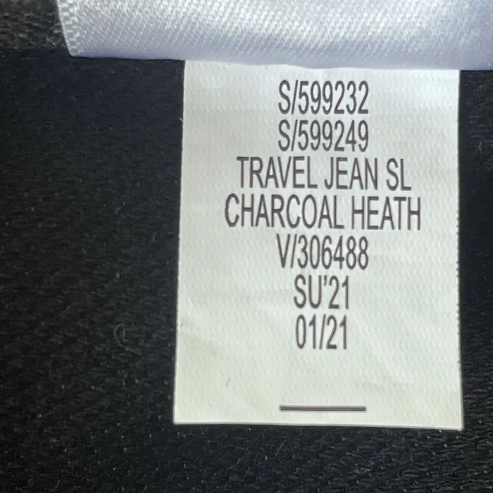 NWT Banana Republic Travel Jeans Athletic Men 35x30 Charcoal Grey Denim Stretch